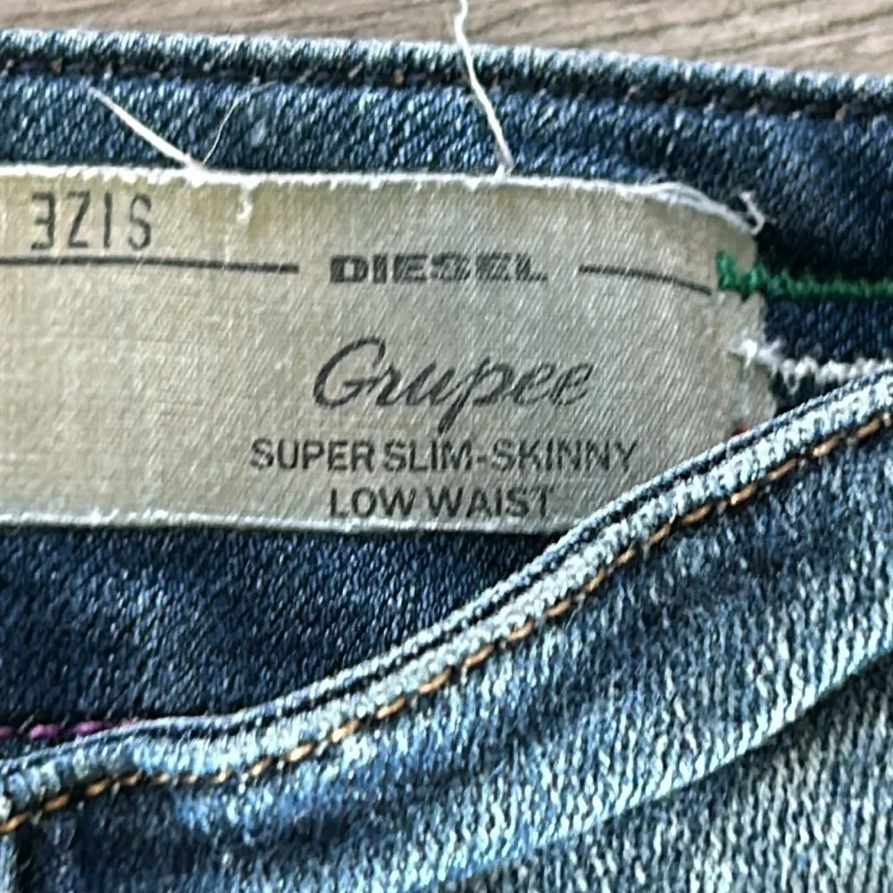 Diesel Gupree super slim skinny low waist rise jeans size 27